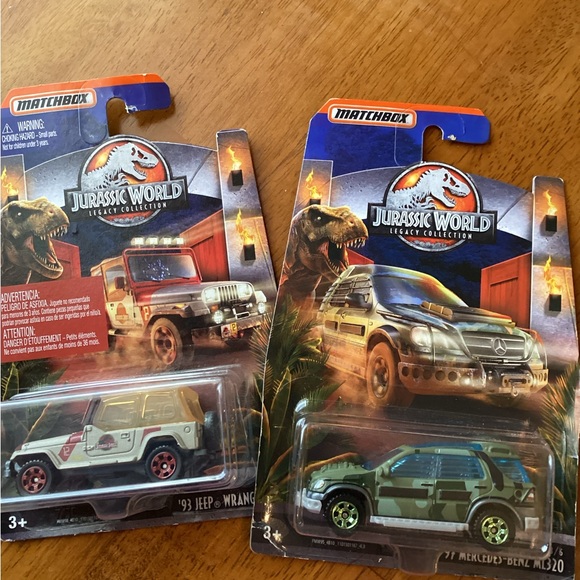 Mattel Other - Pair of Two Jurassic World Legacy Collection Matchbox Cars